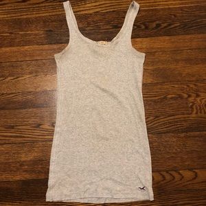 Light Gray Ribbed Tank Top